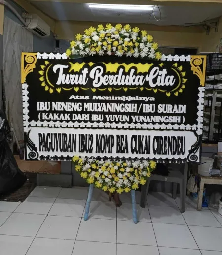Papan Bunga Duka Babakan Asih Bojongloa Kaler